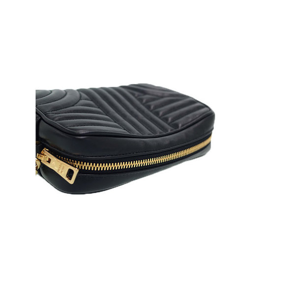 Prada Black Leather Mini Chain Shoulder Bag - Picture 7 of 9